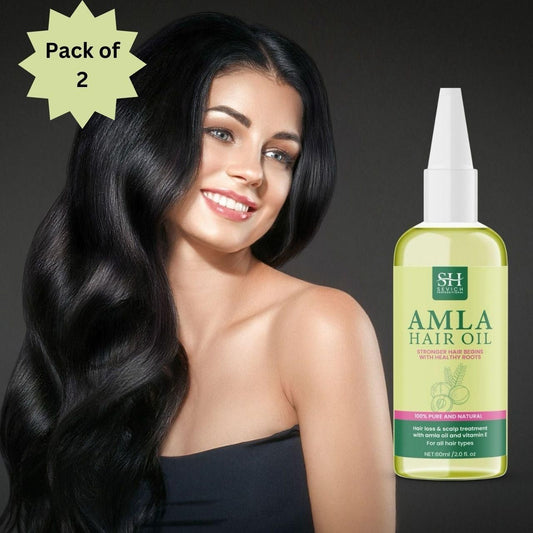 SH Amla Hair Oil 60ml - Nourish Your Hair Naturally (Pack of 2)